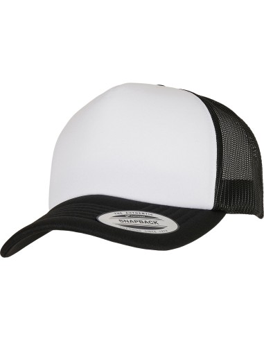Y-YP227-Casquette de camionneur YP Classics® courbée en mousse – pan avant blanc (6320W)